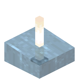 An end rod with water flowing through it