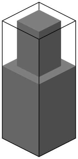 A diagram of an oak door that has been separated into its two vertical halves.