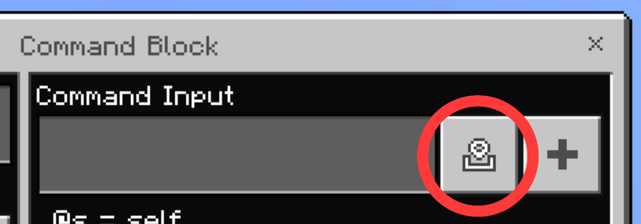 Command Block Paste Button