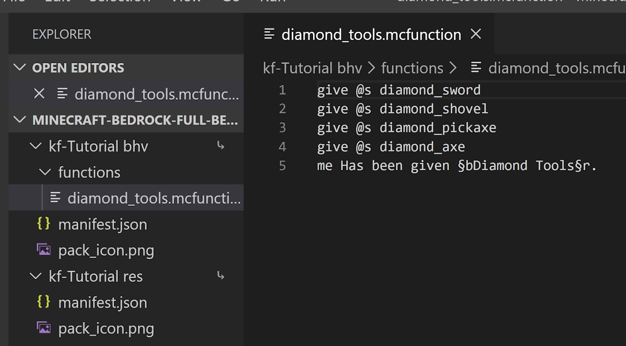 Project Setup - Bedrock Wiki