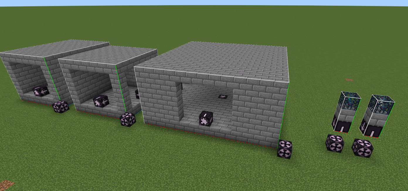 All the completed structure templates